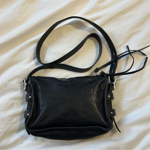 rag & bone Black Leather Field Bag - Picture 6 of 12